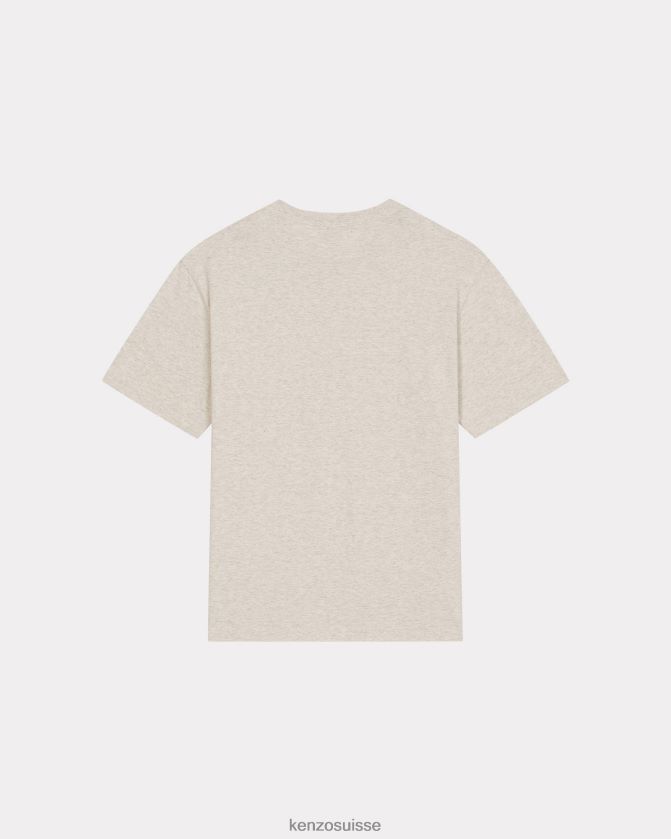Kenzo t-shirt avec écusson de fleur de boke Hommes gris pale D2804X290 vêtements