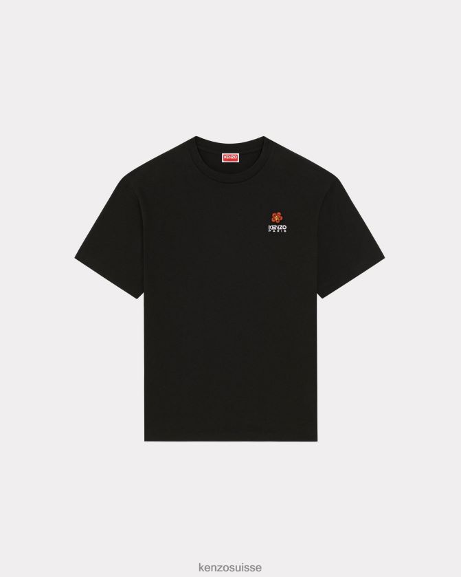 Kenzo t-shirt avec écusson de fleur de boke Hommes noir D2804X191 vêtements