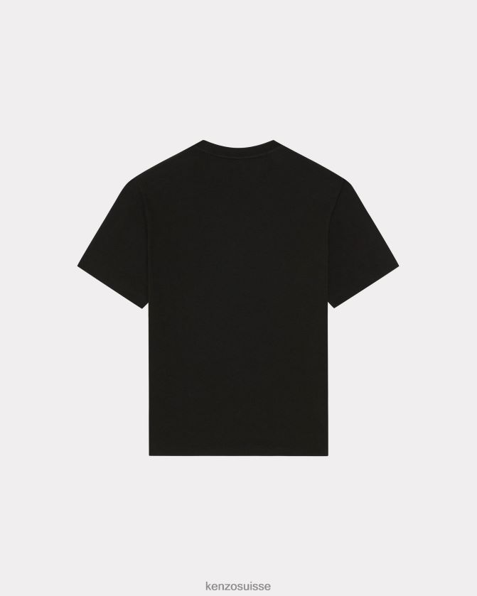 Kenzo t-shirt avec écusson de fleur de boke Hommes noir D2804X191 vêtements