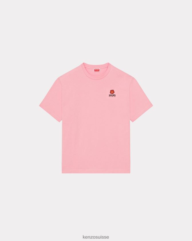 Kenzo t-shirt avec écusson de fleur de boke Hommes rose D2804X208 vêtements