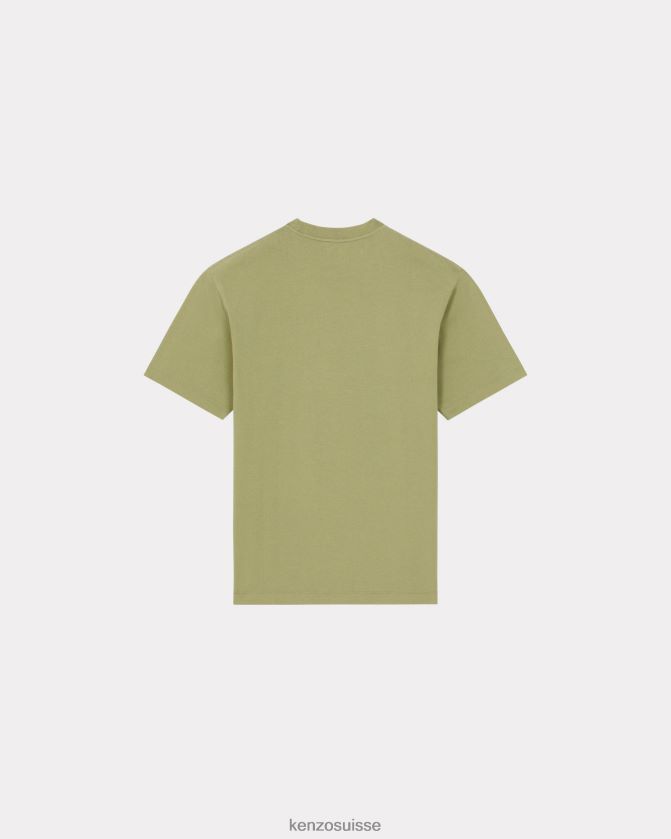 Kenzo t-shirt avec écusson de fleur de boke Hommes vert sauge D2804X71 vêtements