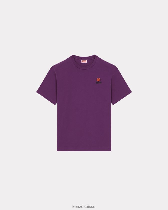 Kenzo t-shirt avec écusson de fleur de boke Hommes violet D2804X239 vêtements