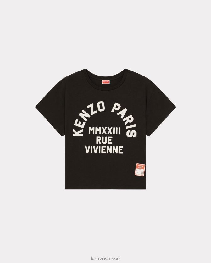 Kenzo t-shirt boxy rue vivienne Hommes noir D2804X201 vêtements