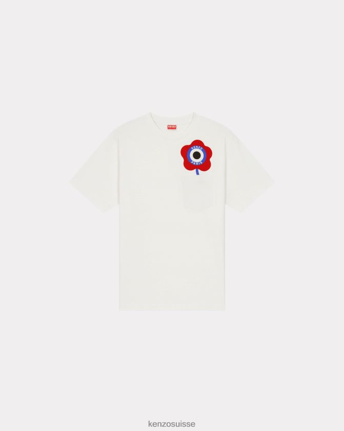 Kenzo t-shirt cible Hommes blanc cassé D2804X320 vêtements