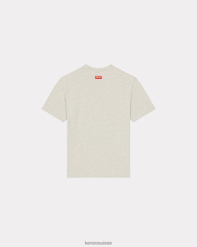 Kenzo t-shirt fleur de boké Hommes gris pale D2804X25 vêtements