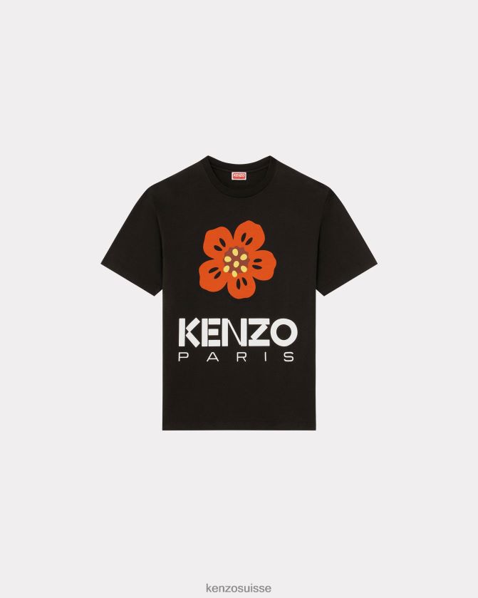 Kenzo t-shirt fleur de boké Hommes noir D2804X58 vêtements