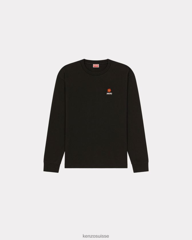 Kenzo t-shirt à manches longues "fleur de boke" Hommes noir D2804X67 vêtements