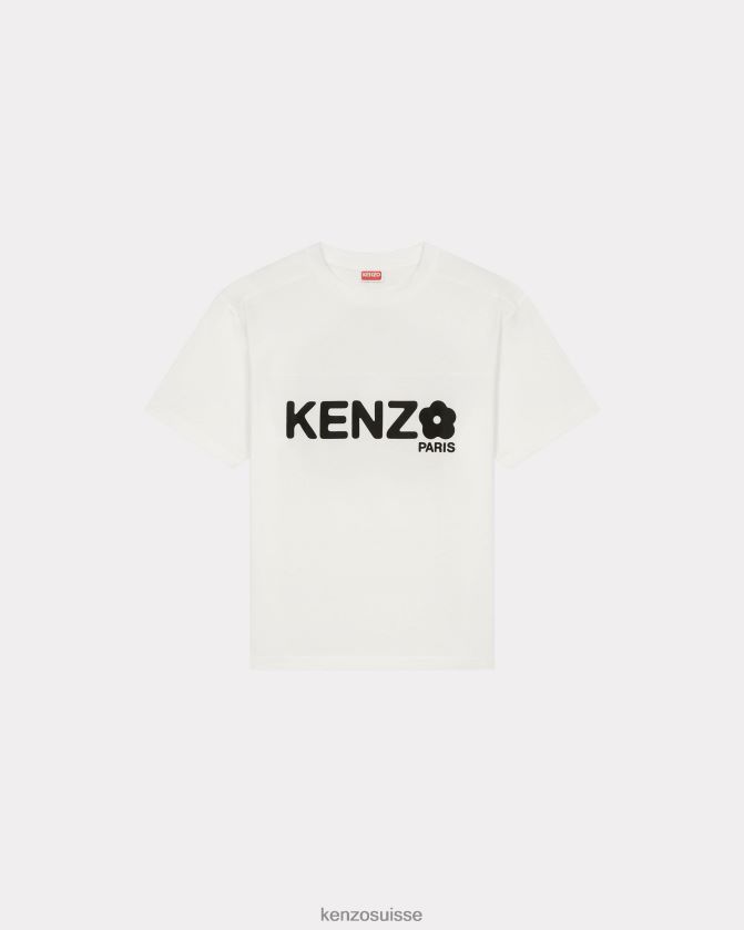 Kenzo t-shirt oversize "boke flower 2.0" Hommes blanc cassé D2804X10 vêtements