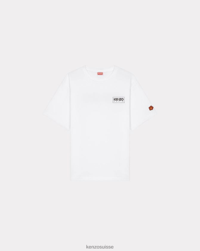 Kenzo t-shirt oversize paris Hommes blanc D2804X20 vêtements
