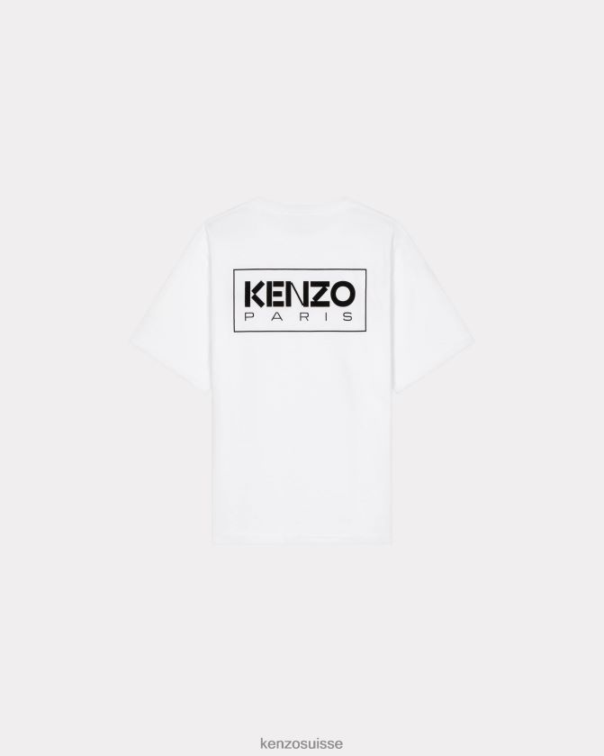 Kenzo t-shirt oversize paris Hommes blanc D2804X20 vêtements