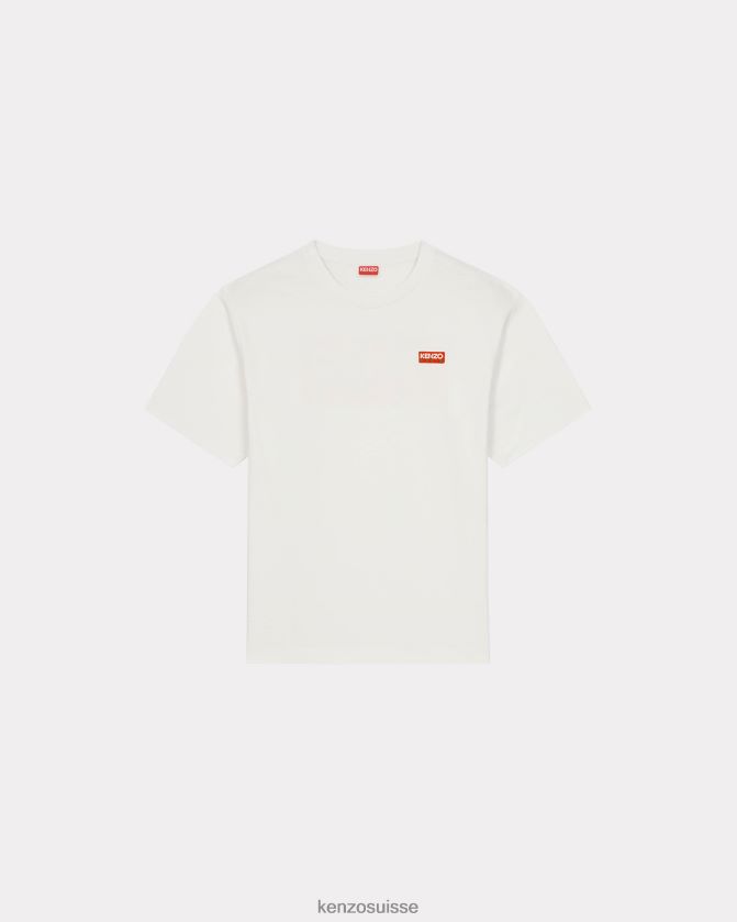 Kenzo t-shirt oversize paris Hommes blanc cassé D2804X68 vêtements