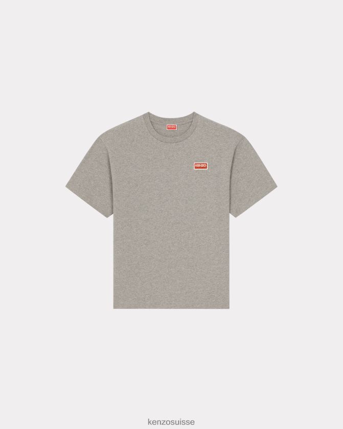 Kenzo t-shirt oversize paris Hommes gris perle D2804X88 vêtements