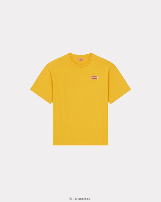 Kenzo t-shirt oversize paris Hommes jaune doré D2804X286 vêtements