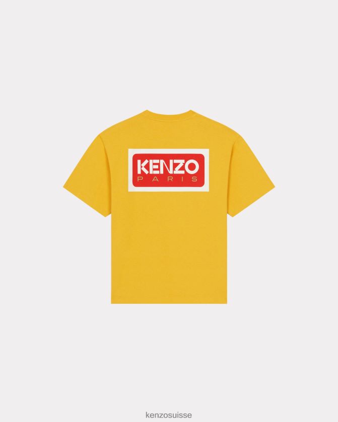 Kenzo t-shirt oversize paris Hommes jaune doré D2804X286 vêtements