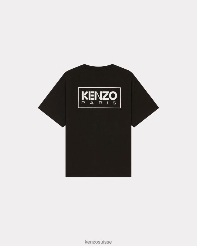 Kenzo t-shirt oversize paris Hommes noir D2804X100 vêtements