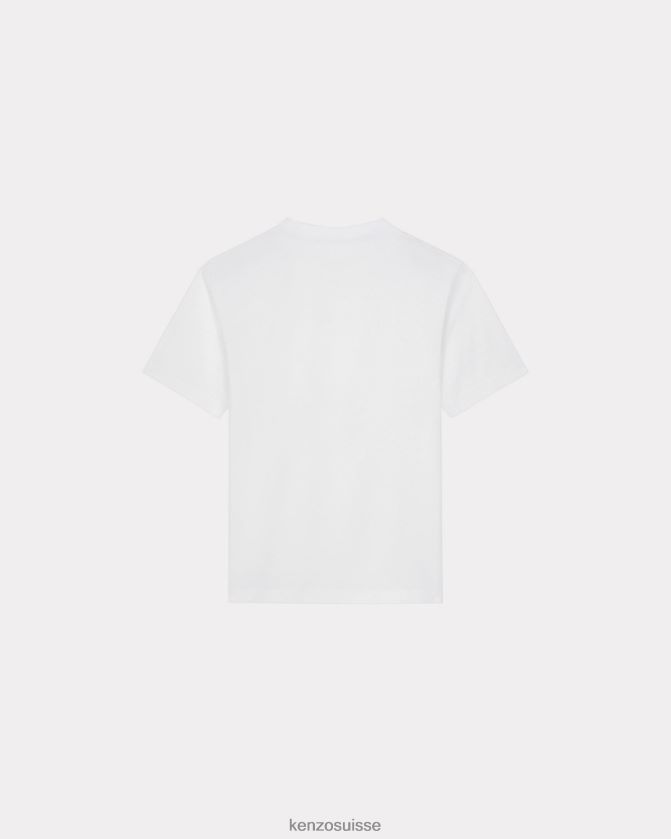 Kenzo t-shirt parisien Hommes blanc D2804X293 vêtements