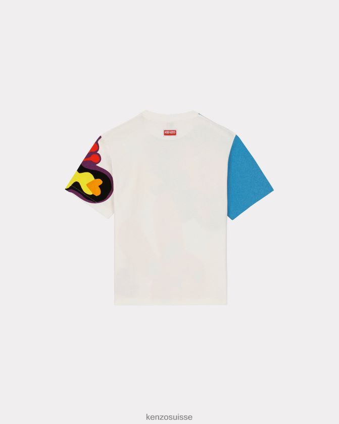 Kenzo t-shirt surdimensionné Hommes blanc cassé D2804X294 vêtements