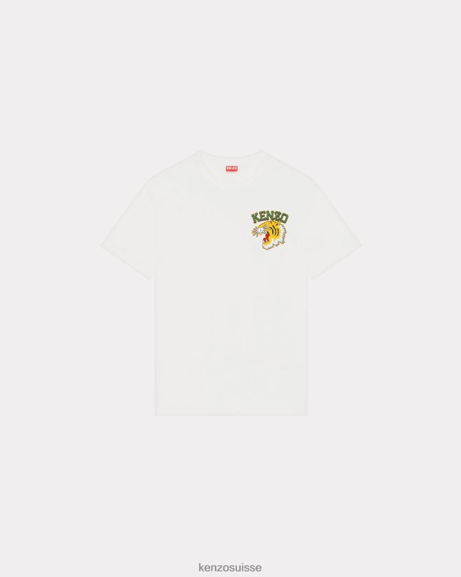 Kenzo t-shirt tigre de Varsity Jungle Hommes blanc cassé D2804X61 vêtements