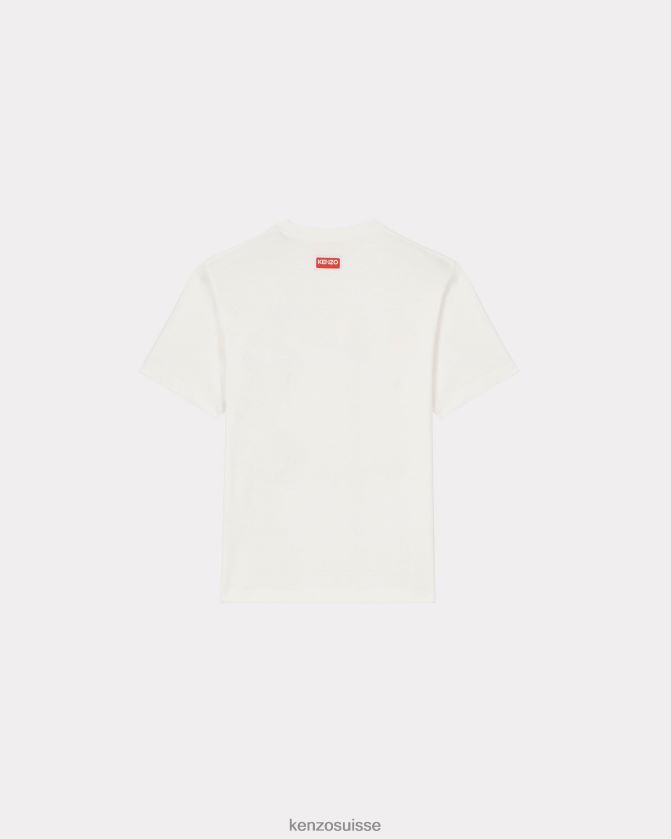 Kenzo t-shirt universitaire Hommes blanc cassé D2804X197 vêtements