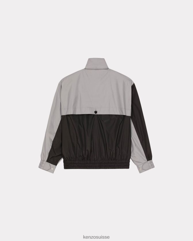 Kenzo coupe-vent rétro bicolore Hommes noir D2804X246 vêtements