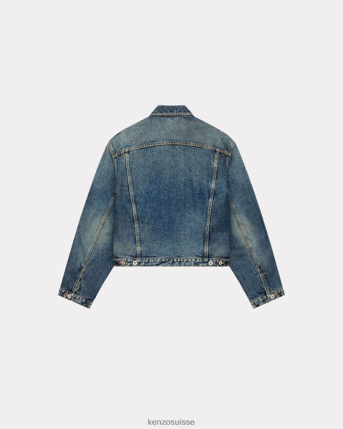 Kenzo veste camionneur en jean Hommes denim bleu pierre moyen D2804X32 vêtements