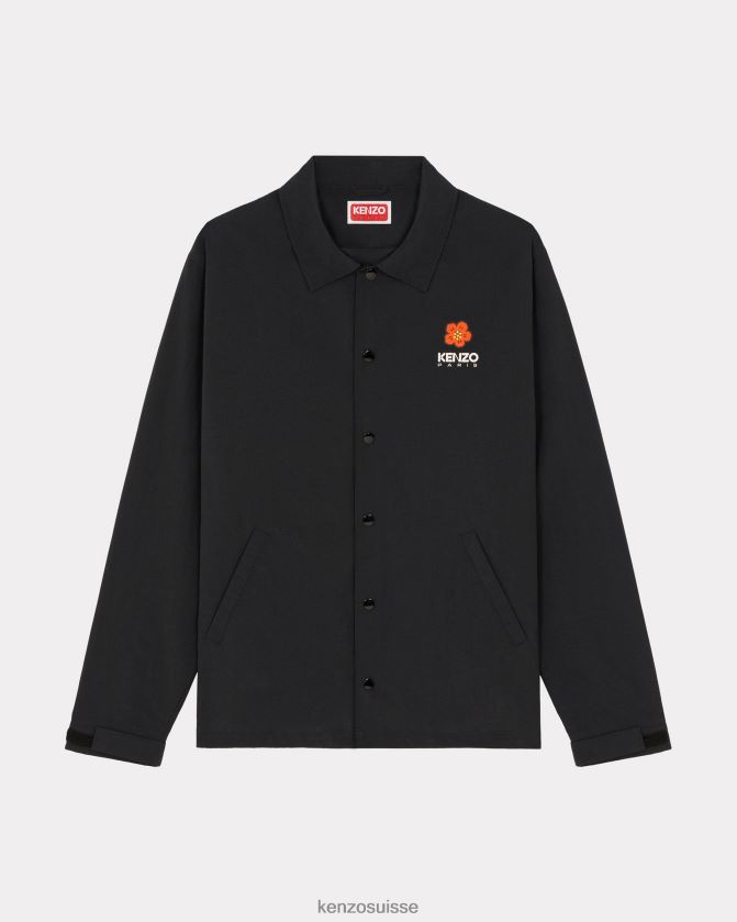 Kenzo veste d'entraîneur "fleur de boke" Hommes noir D2804X1 vêtements