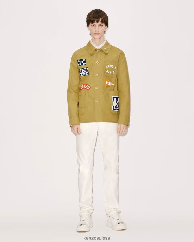 Kenzo veste de travail de marin Hommes tabac D2804X276 vêtements