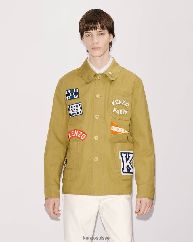 Kenzo veste de travail de marin Hommes tabac D2804X276 vêtements