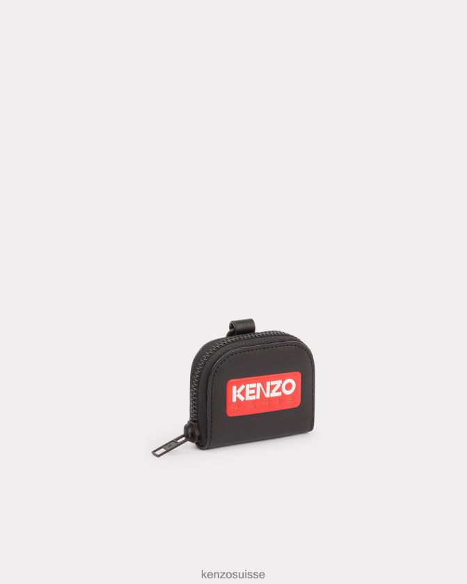 Kenzo étui airpods en cuir paris unisexe noir D2804X879 accessoires