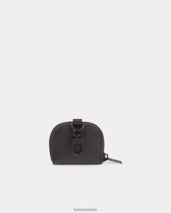 Kenzo étui airpods en cuir paris unisexe noir D2804X879 accessoires