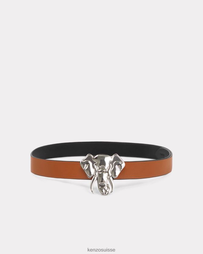 Kenzo large ceinture réversible en cuir 