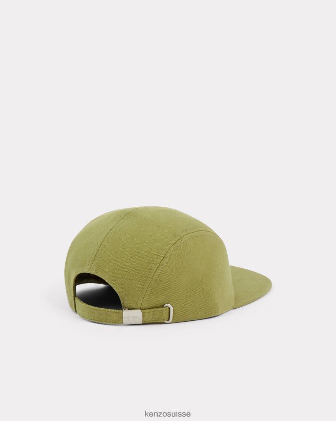 Kenzo casquette de baseball à écusson de fleur de boke unisexe kaki D2804X831 accessoires