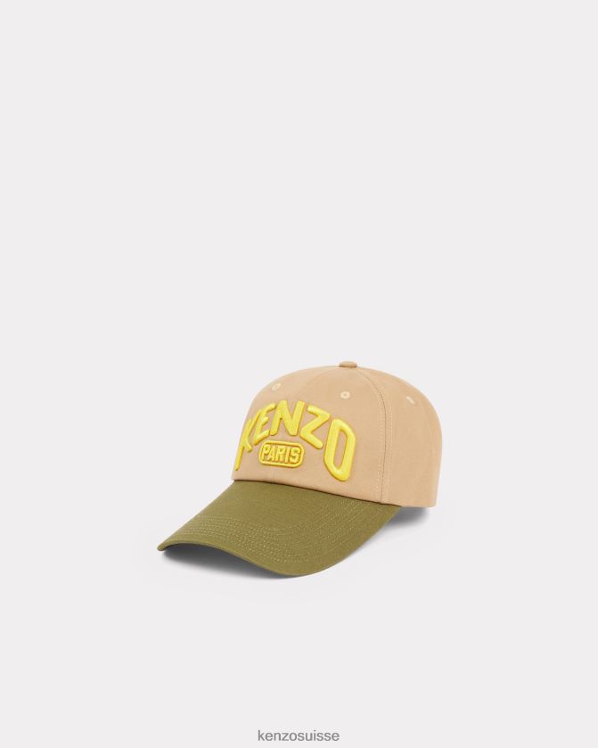 Kenzo casquette de baseball paris avec visière longue unisexe beige D2804X842 accessoires
