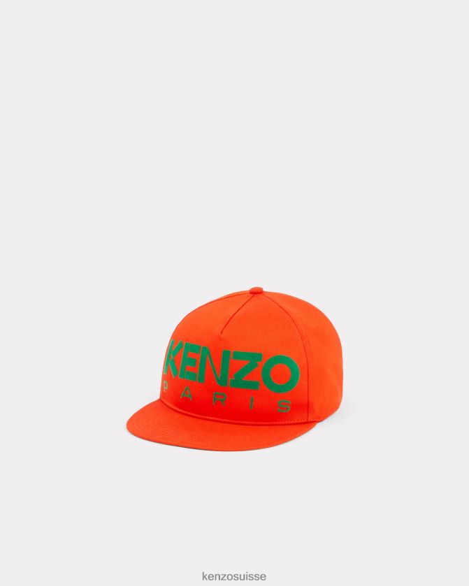 Kenzo casquette de baseball parisienne unisexe rouge moyen D2804X841 accessoires
