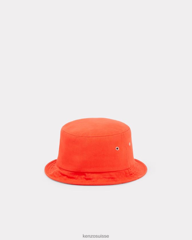 Kenzo chapeau bob à écusson de fleur de boke unisexe rouge moyen D2804X827 accessoires