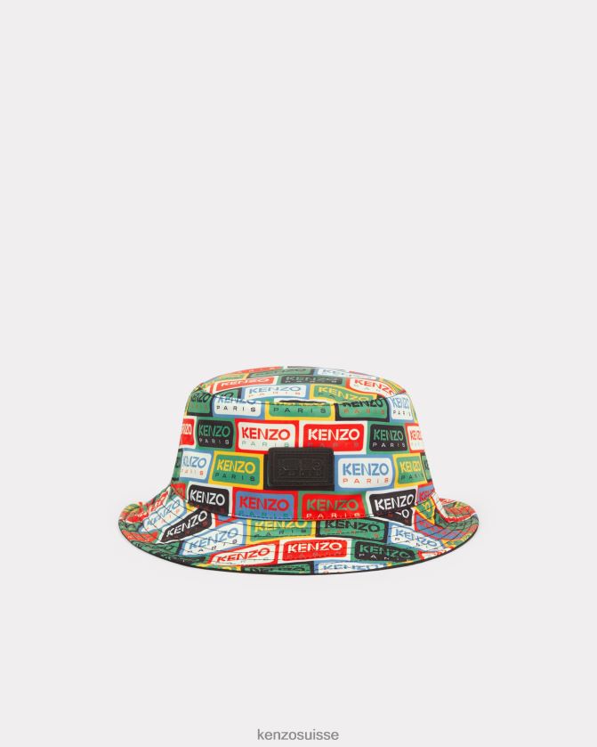 Kenzo chapeau bob réversible des labels unisexe multicolore D2804X803 accessoires