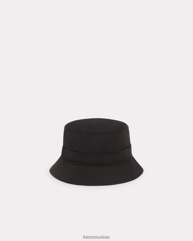 Kenzo chapeau de seau de jungle unisexe noir D2804X819 accessoires