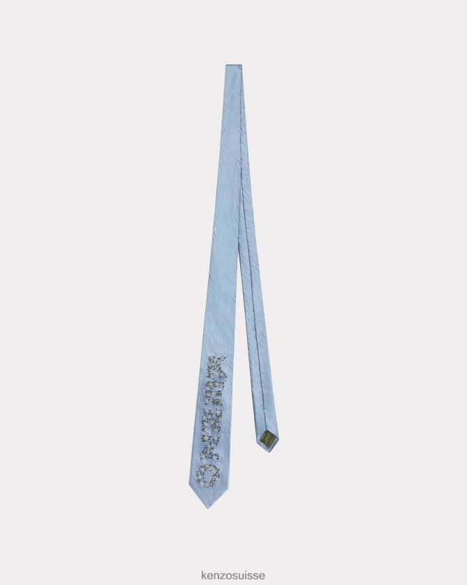 Kenzo foulard en soie de Hana ditzy unisexe cyan D2804X847 accessoires