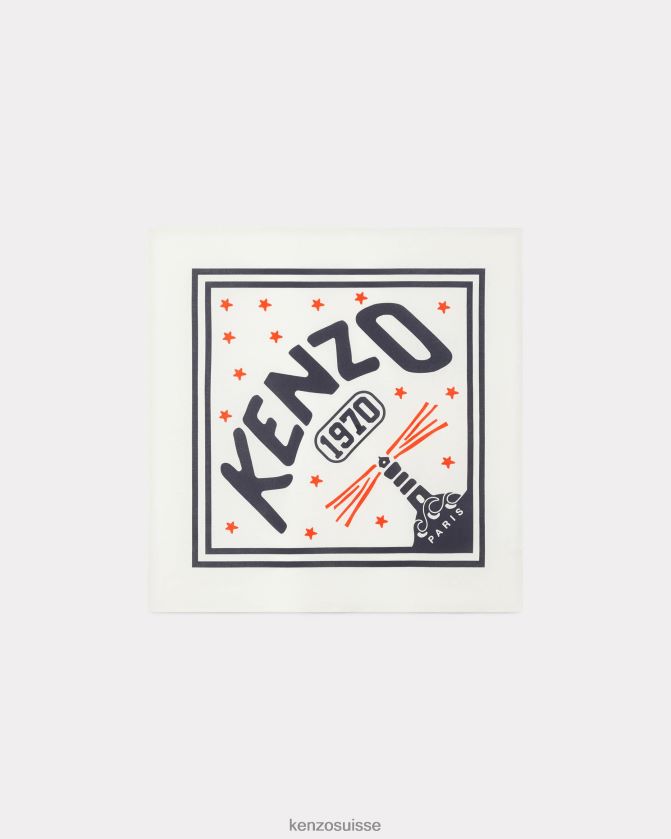 Kenzo bandana du phare unisexe blanc cassé D2804X836 accessoires