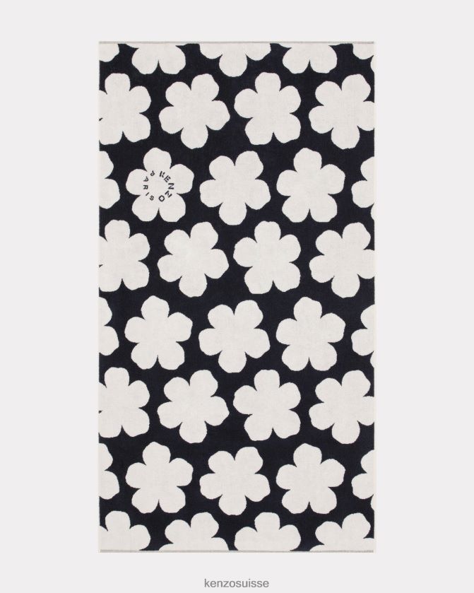 Kenzo serviette de plage hana dots unisexe bleu marine D2804X925 accessoires