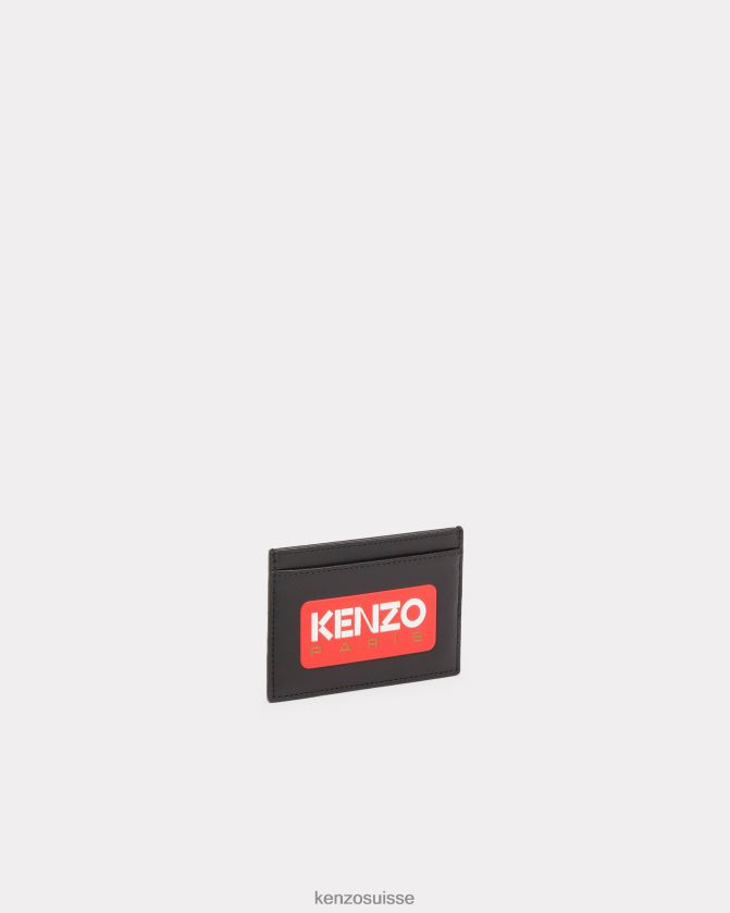 Kenzo porte-cartes en cuir paris unisexe noir D2804X926 accessoires