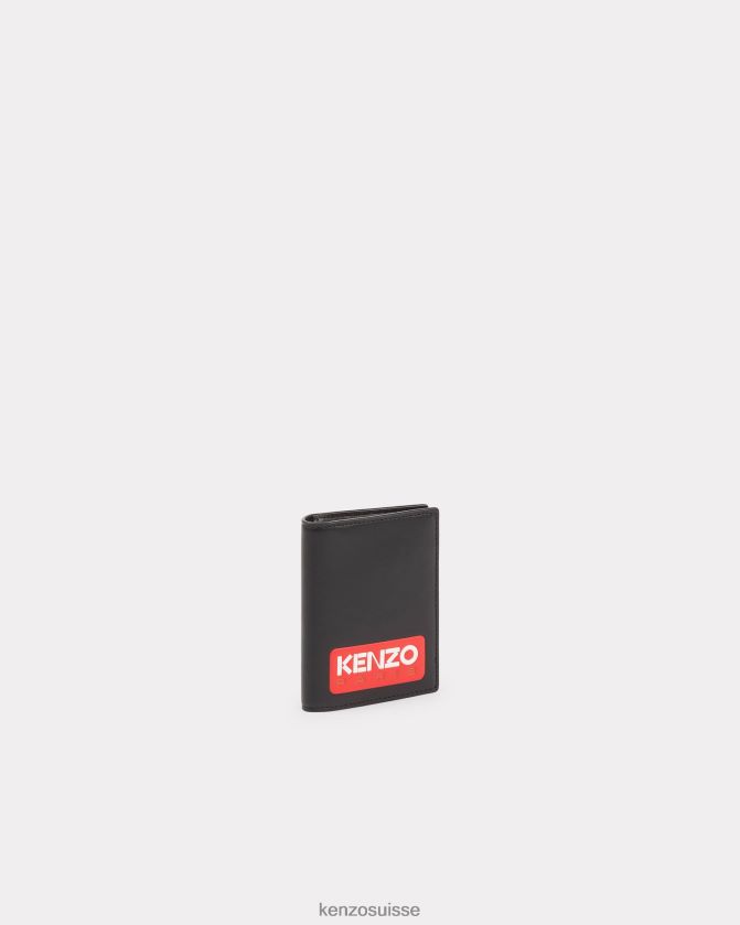 Kenzo portefeuille en cuir paris unisexe noir D2804X934 accessoires