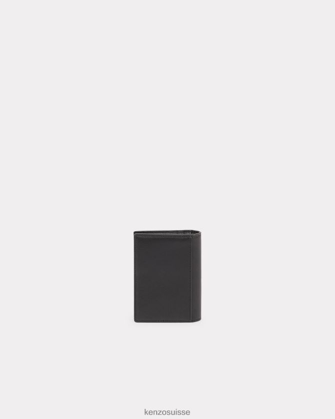 Kenzo portefeuille en cuir paris unisexe noir D2804X934 accessoires