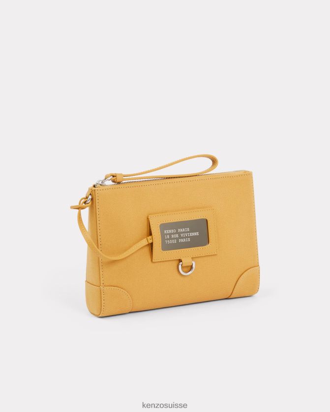 Kenzo sac à main paris à dragonne unisexe chameau D2804X916 accessoires