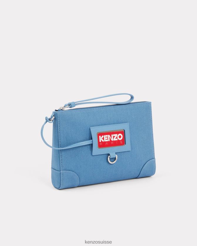 Kenzo sac à main paris à dragonne unisexe cyan D2804X923 accessoires