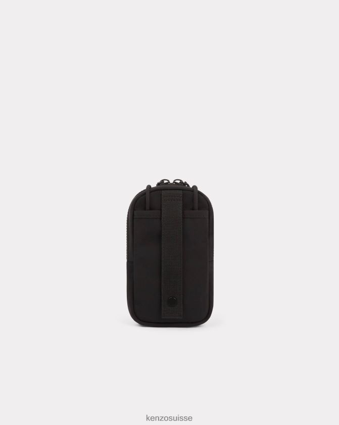 Kenzo sac porté épaule pour téléphone jungle unisexe noir D2804X882 accessoires
